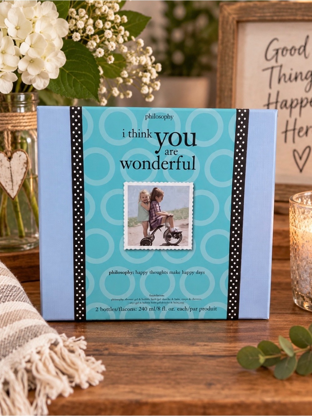 NWT Philosophy I Think You Are Wonderful Gift Set